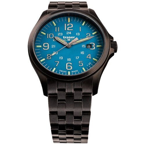 Купить Наручные часы traser, голубой, синий
Тритиевые часы Traser P67 Officer Pro GunMe...