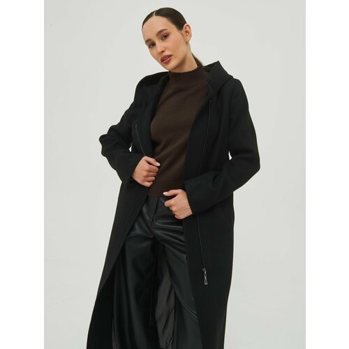 Купить Пальто КАЛЯЕВ, размер 46, серо-черный
Длинное демисезонное пальто из смесовой тк...