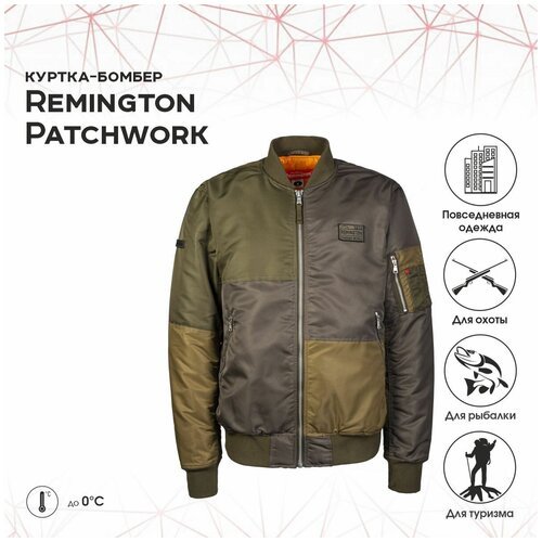Купить Бомбер Remington, размер 50-52, зеленый
Куртка-бомбер Remington Patchwork от изв...