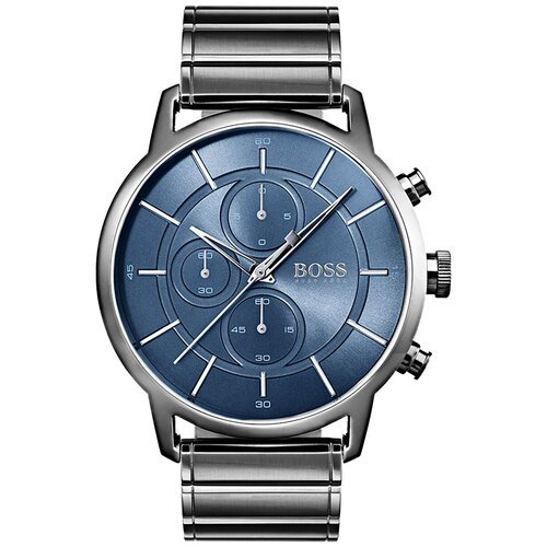 Купить Наручные часы BOSS, серый
<p> Мужские стильные часы на стальном браслете с хроно...