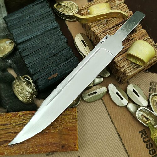 Купить Клинок для ножа "НР-40" из кованой стали Х12МФ (2,4 мм)
Клинок для ножа "НР-40"...