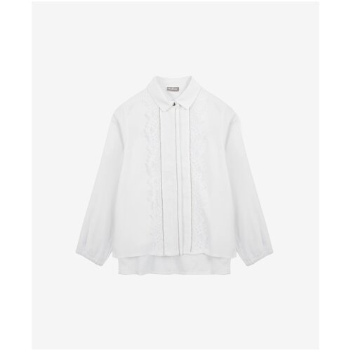 Купить Школьная блуза Gulliver, размер 152, белый
Белая блузка из мягкой шелковистой ви...