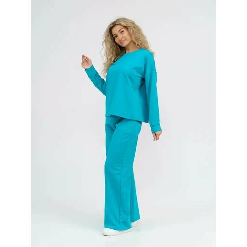 Купить Костюм ИСА-Текс, размер 48, голубой
Современный и удобный женский костюм из глад...