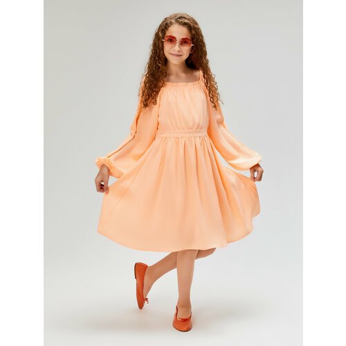 Купить Платье Acoola, размер 146, оранжевый
Платье детское цвет персиковый. Силуэт прин...