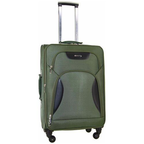 Купить Чемодан Rion+ 424-4KHK, 91 л, размер L, хаки
Большой текстильный чемодан с возмо...