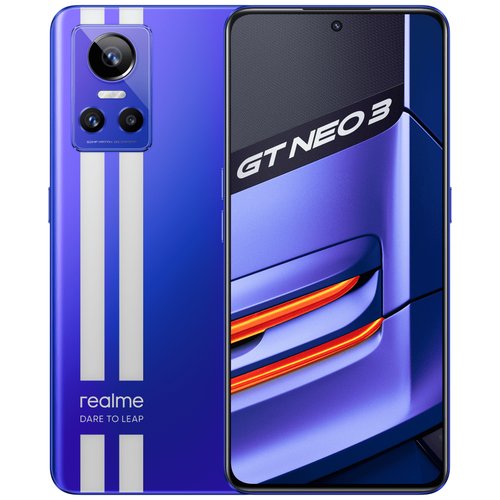 Купить Смартфон realme GT Neo 3 80W 12/256 ГБ Global, Dual nano SIM, синий
Версия<br> G...