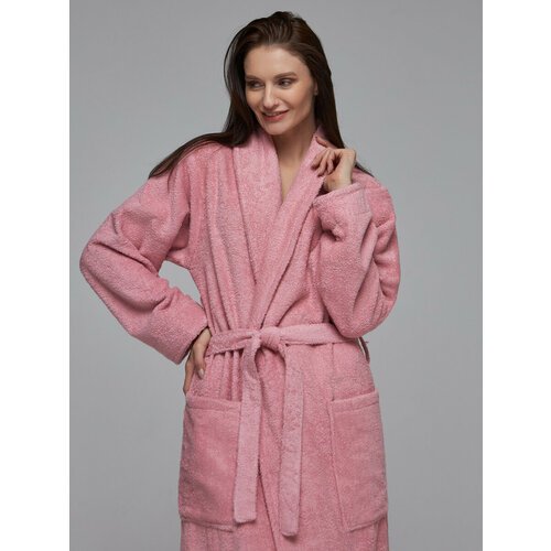 Купить Халат SENIY, размер 58/60, розовый
Женский махровый халат без капюшона изготовле...