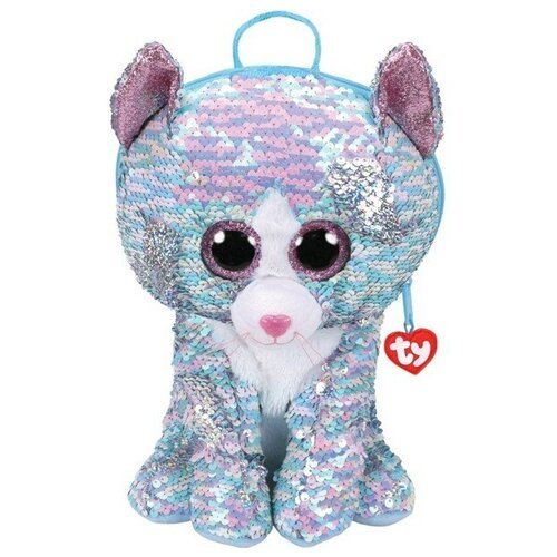 Купить TY Рюкзак мягконабивной Whimsy кошечка с пайетками (95033), голубой
Рюкзак кошка...