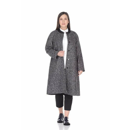 Купить Пальто Prima Woman, размер 46, серый
Стильное женское шерстяное пальто серого цв...