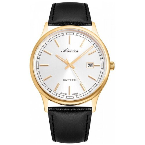 Купить Наручные часы Adriatica A1293.1213Q, белый, черный
Стильный минимализм циферблат...