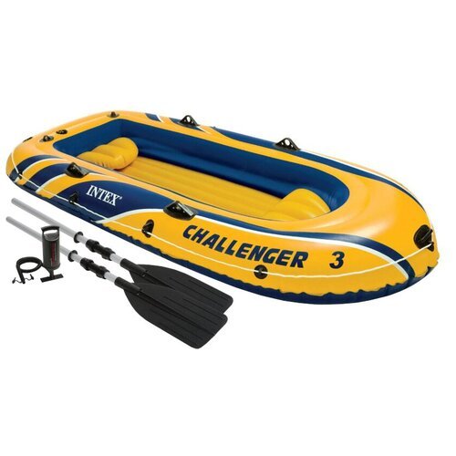 Купить Надувная лодка Intex Challenger-3 (68370) желтый
Трехместная надувная лодка Inte...