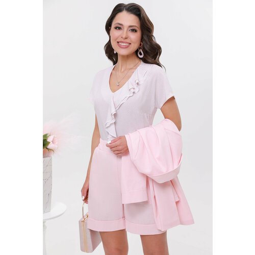 Купить Блуза DStrend, размер 46, розовый
Блузка:<br>44 размер - 61 см<br>46 размер - 61...
