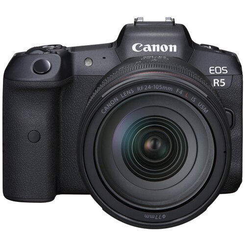 Купить Фотоаппарат Canon EOS R5 Kit RF 24-105mm F4L IS USM, черный
Разрешение 45 мегапи...