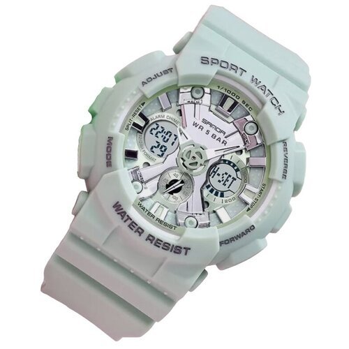 Купить Наручные часы женские спортивные G водонепроницаемые противоударные, зеленый
<ul...