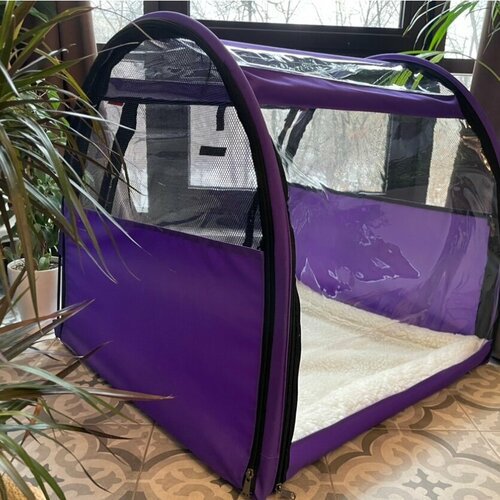 Купить Палатка выставочная для кошек "Аквариум" полукруглая M (фиолетовая)
Размеры: 68*...