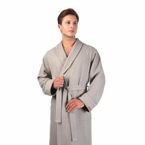 Купить Халат Cleanelly, размер 56, серый
Мужской халат серо-зеленого цвета выполнен из...