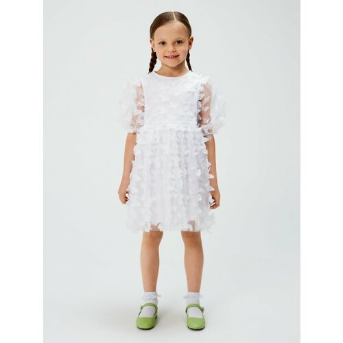 Купить Платье Acoola, размер 134, белый
Платье для девочки из декоротивного шифона на х...