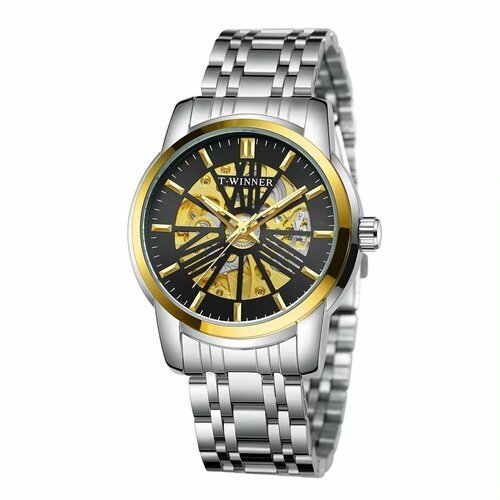 Купить Наручные часы WINNER, черный, золотой
Тип материала окошка циферблата<br><br>Хар...