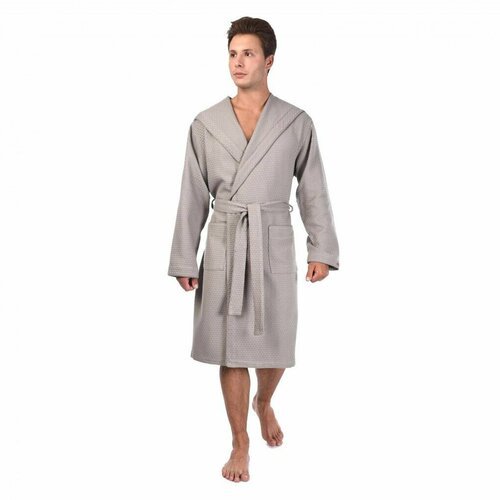 Купить Халат Cleanelly, размер 52, серый
Мужской халат серо-зеленого цвета выполнен из...