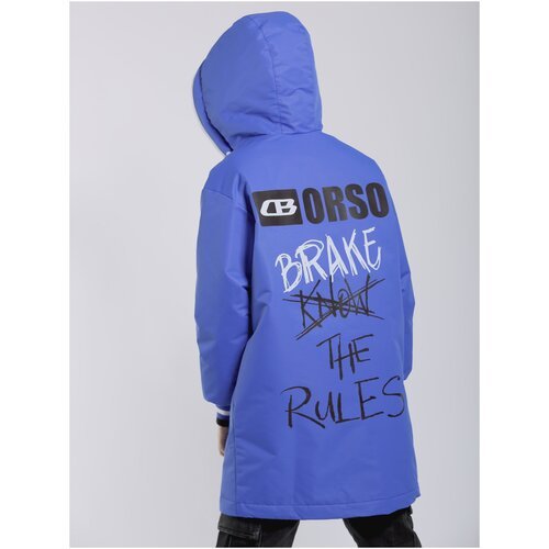Купить Куртка Orso Bianco, размер 164, синий
Трендовая удлиненная демисезонная куртка д...