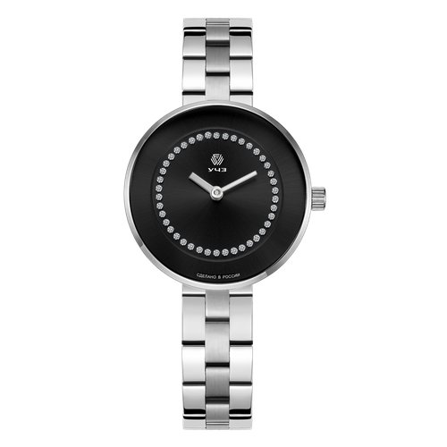 Купить Наручные часы УЧЗ 3051В-2, серебряный, черный
Наручные кварцевые женские часы пр...