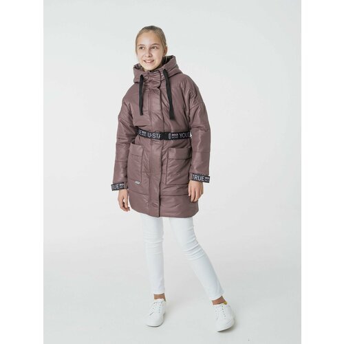 Купить Куртка EMSON, размер 146, коричневый
Парка демисезонная для девочки прямого силу...
