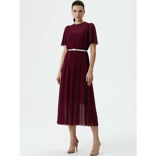 Купить Платье Арт-Деко, размер 44, бордовый
Легкое струящееся шифоновое платье - миди -...