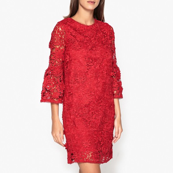 Купить Платье из гипюра PARIA 44 красный
Описание:Платье с длинными рукавами ESSENTIEL...