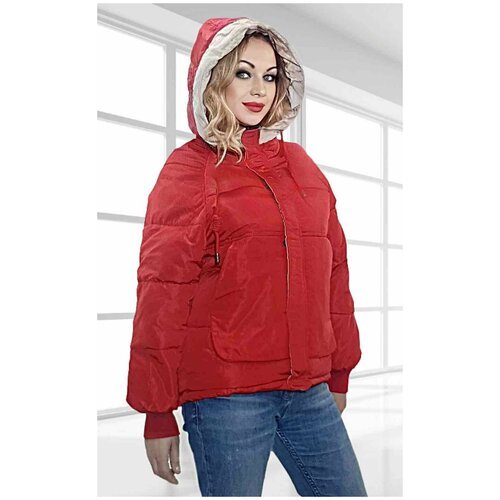 Купить Куртка , размер 44, красный
Красивая красная демисезонная куртка женская на синт...