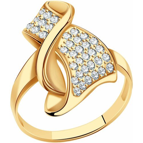 Купить Кольцо Diamant online, золото, 585 проба, фианит, размер 17
Золотое кольцо магна...