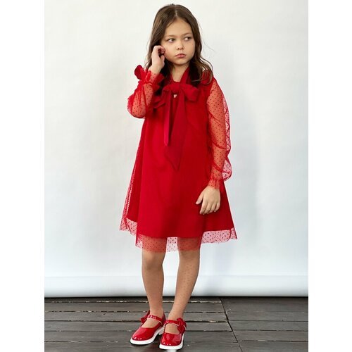 Купить Платье Бушон, размер 122-128, красный
Платье для девочки нарядное бушон ST50, от...