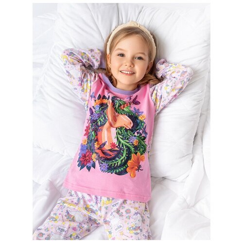 Купить Пижама MF, размер 98, розовый
Детская пижама MF для девочек в ярких красках идеа...