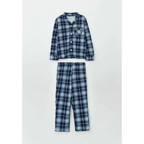 Купить Пижама CLEO, размер 140-146, синий
Пижама для мальчиков (пижамная куртка и брюки...