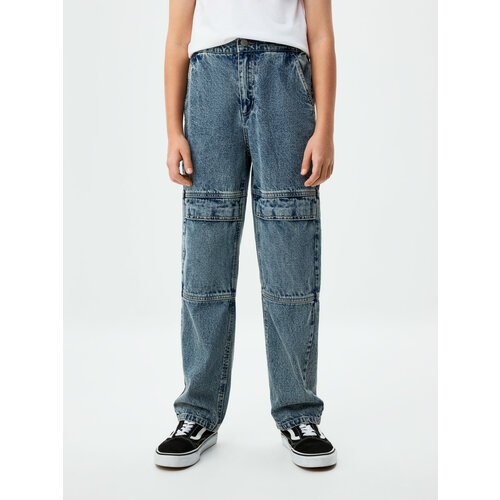 Купить Джинсы Sela, размер 140, голубой
Свободные джинсы для мальчика бренда sela, выпо...