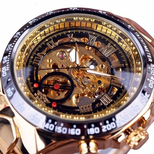 Купить Наручные часы WINNER, черный, золотой
-Нержавеющая сталь чехол и ремень делают ч...