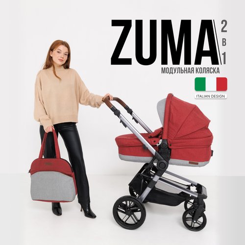 Купить Коляска для новорожденных 2 в 1 Farfello Zuma Duo Comfort, Рубиновый
Коляска Zum...