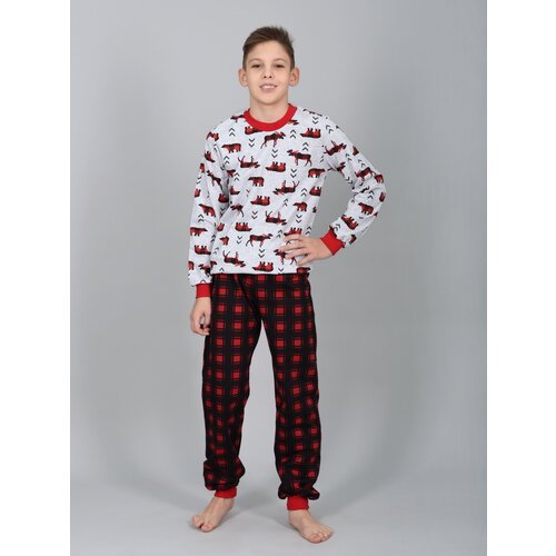 Купить Пижама LIDЭКО, размер 76/152, серый, черный
Детские пижамы "LIDEKO kids" изготов...