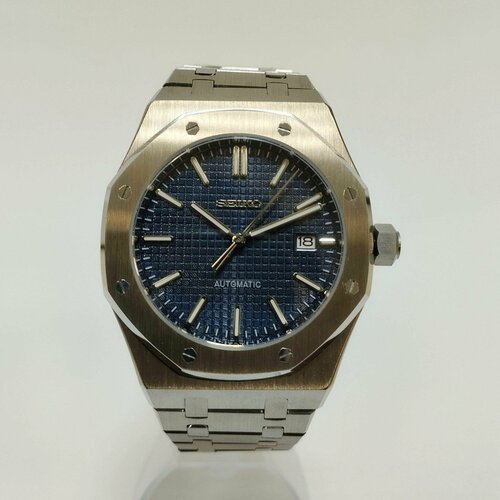 Купить Наручные часы sknh35homageforap-blue, серебряный, синий
Механические наручные ча...