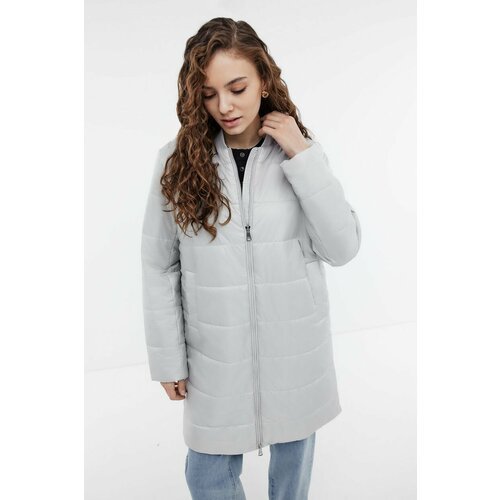 Купить Бомбер Baon B0324007, размер 42, серый
Утепленная женская куртка на осень и весн...