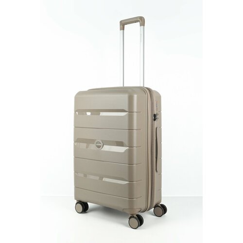 Купить Чемодан , 76 л, размер M+, бежевый
Ударопрочный дорожный чемодан среднего размер...