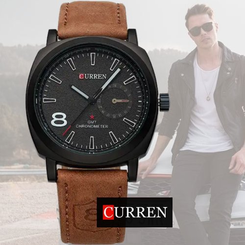 Купить Наручные часы Curren мужские кварцевые в стиле милитари брендовые водонепроницае...