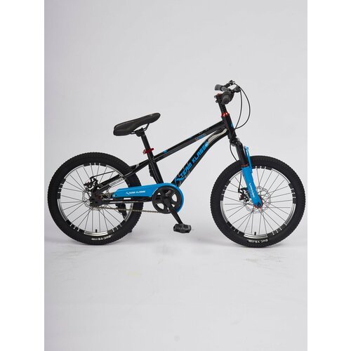 Купить Горный детский велосипед Team Klasse F-2-B, черный, синий, диаметр колес 20 дюйм...