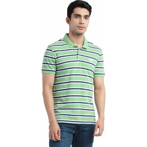 Купить Поло Levi's, размер S, зеленый
Универсальная мужская футболка-поло в полоску Lev...