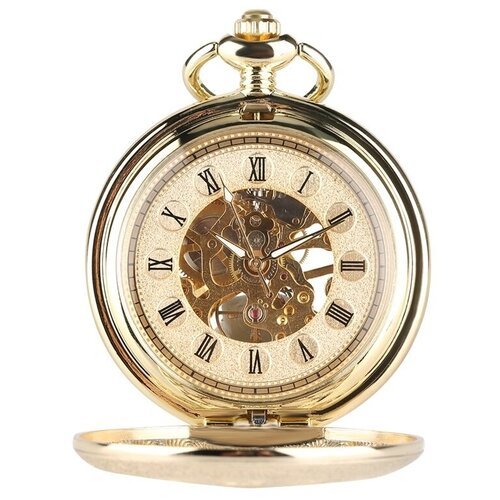 Купить Карманные часы YISUYA, золотой
Изящные карманные механическое часы-скелетоны (бр...