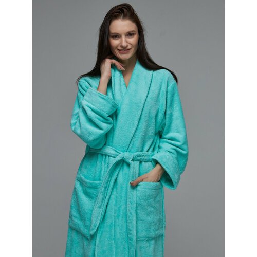 Купить Халат SENIY, размер 42/44, зеленый
Женский махровый халат без капюшона изготовле...