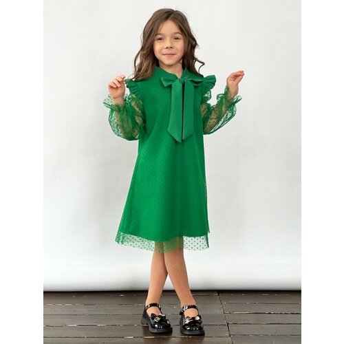 Купить Платье Бушон, размер 134-140, зеленый
Платье для девочки нарядное бушон ST50, от...