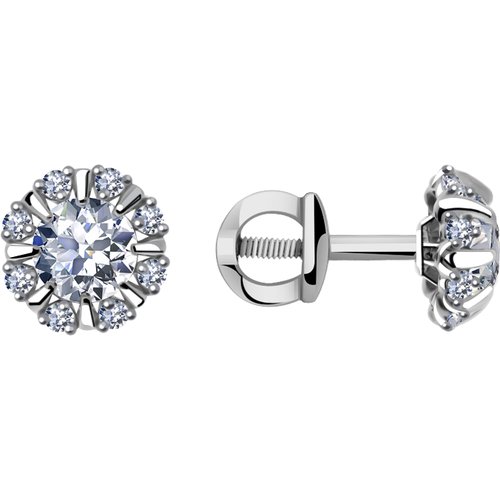 Купить Серьги Diamant online, белое золото, 585 проба, фианит
<p>В нашем интернет магаз...