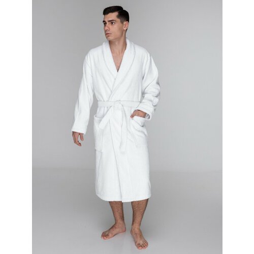 Купить Халат SENIY, размер 54/56, белый
Стильный классический мужской махровый халат бе...