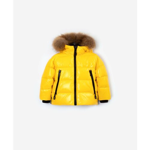 Купить Куртка Gulliver, размер 122, желтый
Яркая зимняя куртка на искусственном пуху не...