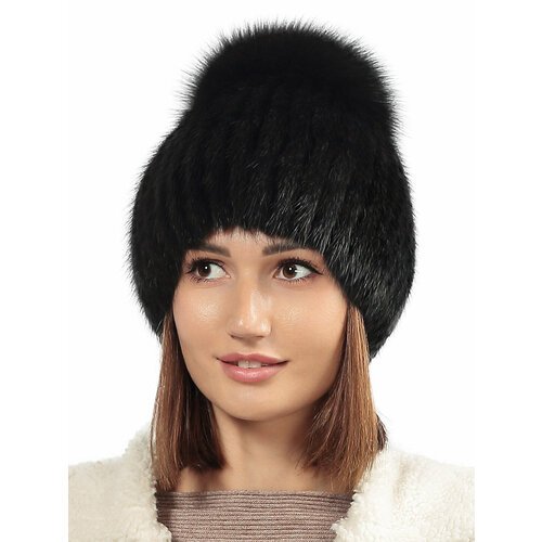 Купить Шапка , размер 54-58, черный
Зимняя шапка женская, сделана из натурального меха...